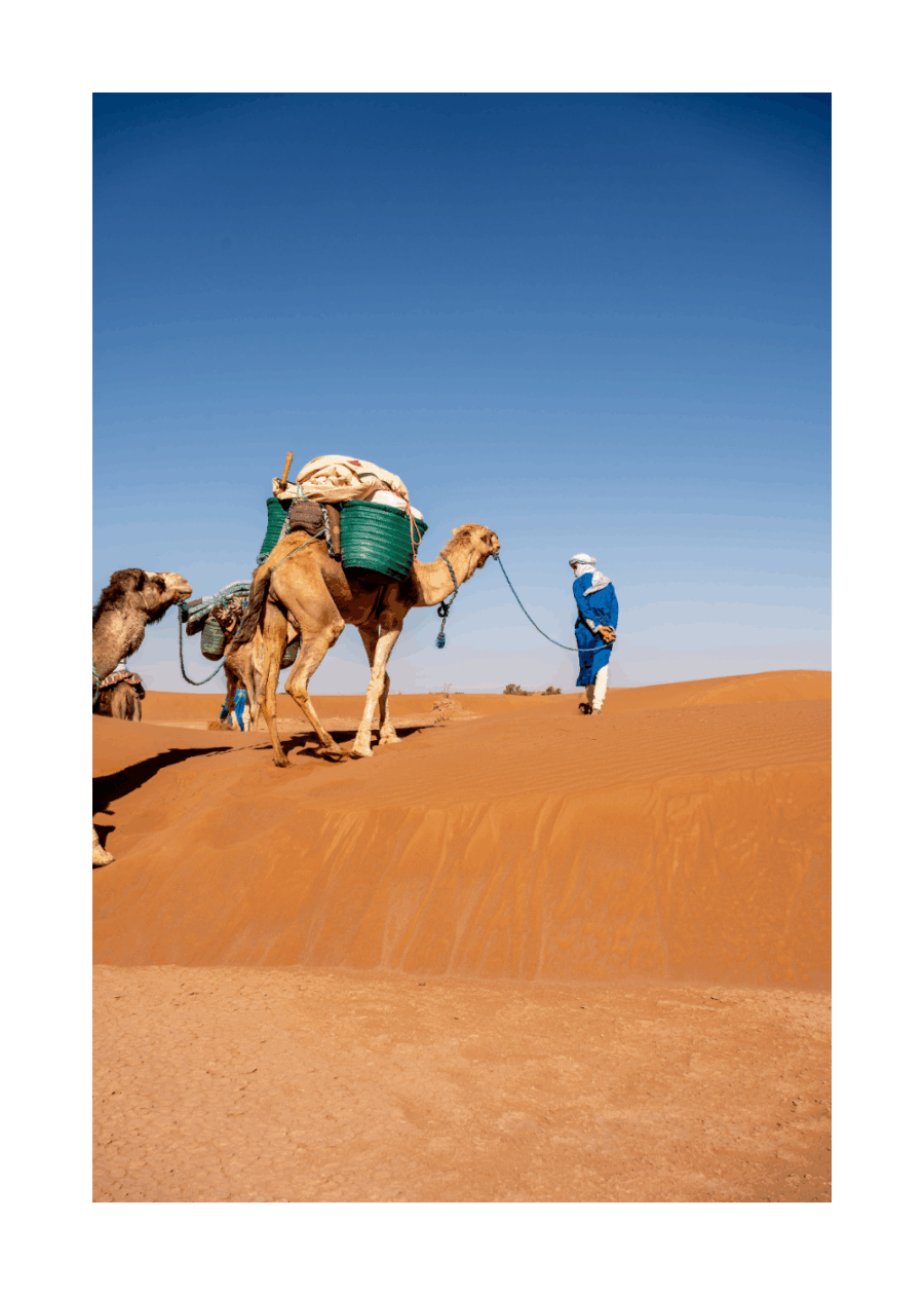 "Communion silencieuse" – Sahara, Maroc